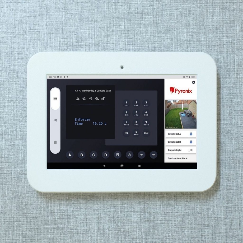 Smart security control tablet panel